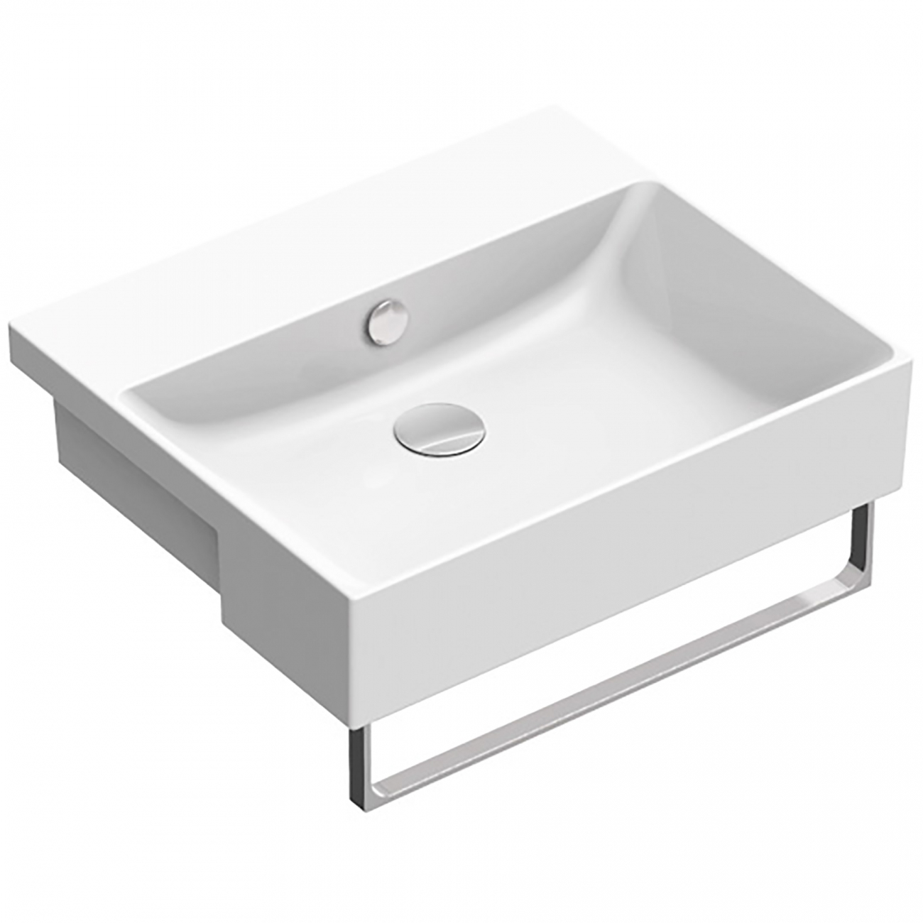 Catalano New Zero semi-encased washbasin