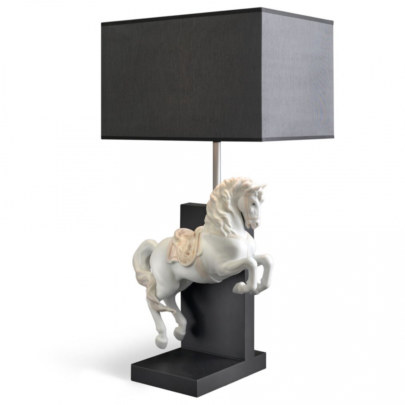 Lladró Horse in courbette Table lamp