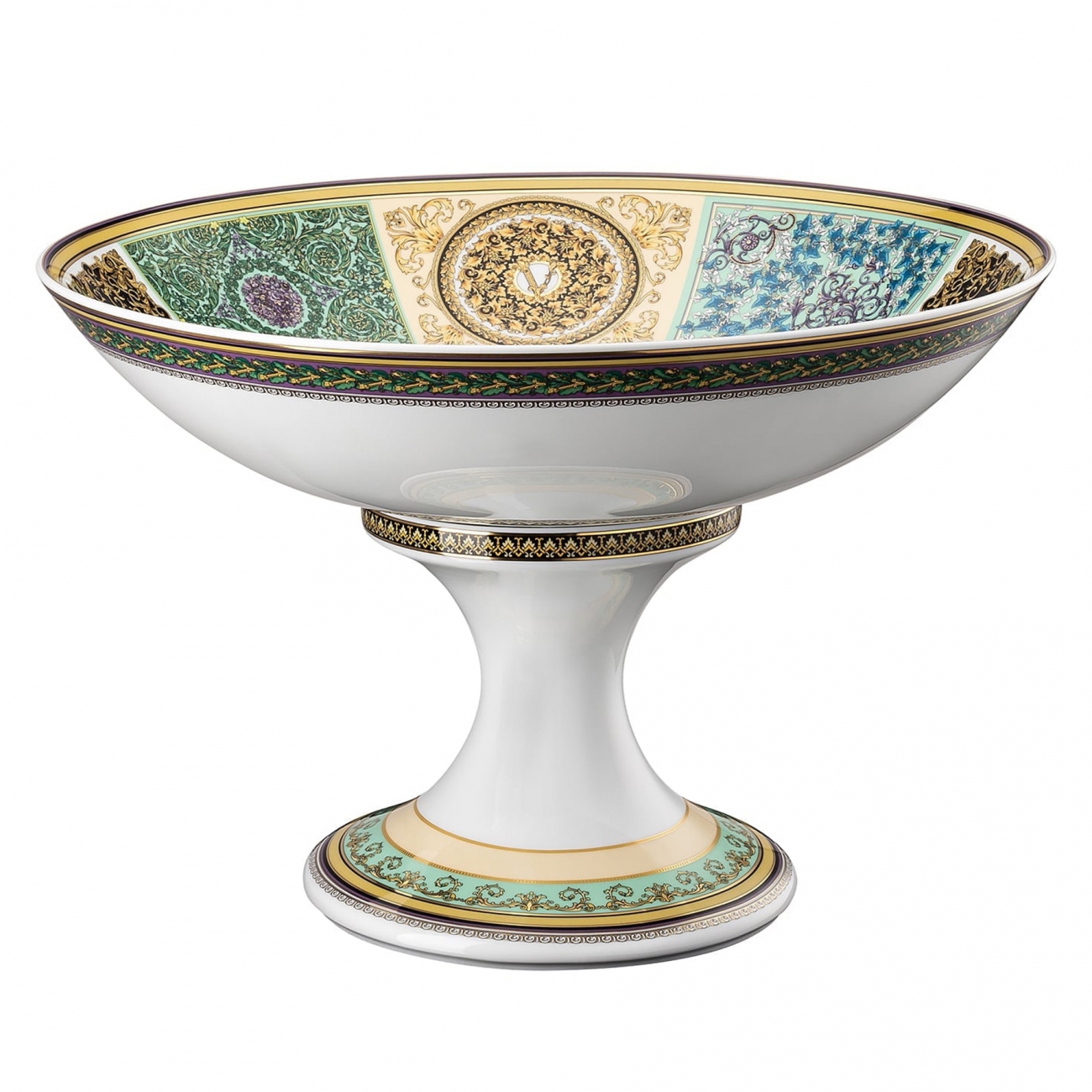 Rosenthal Versace Barocco Mosaic Bowl on foot