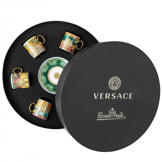 Rosenthal Versace Jungle Animalier Set of 6 Espresso
