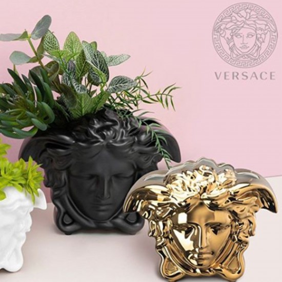 Rosenthal Versace Medusa Grande Black Vase