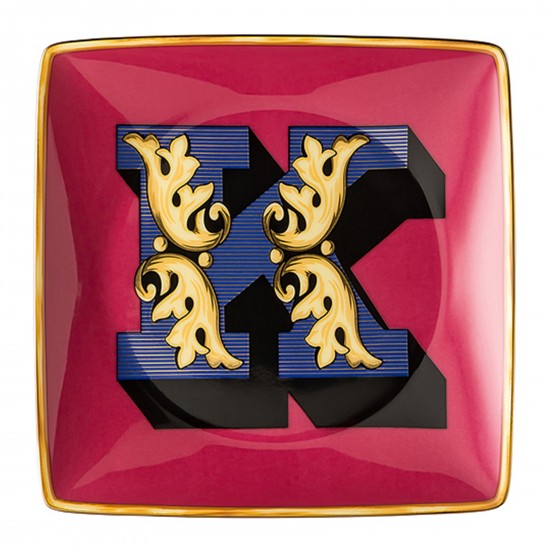 Rosenthal Versace Alphabet K Coppetta quadra piana