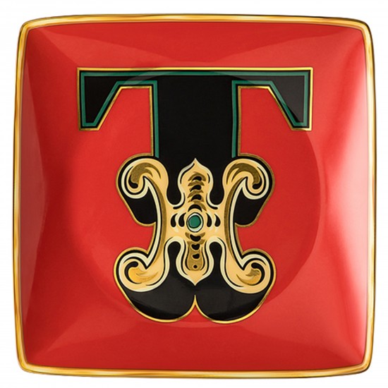 Rosenthal Versace Alphabet T Coppetta quadra piana