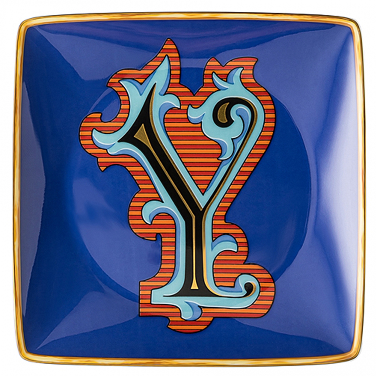 Rosenthal Versace Alphabet Y Bowl square flat