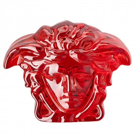 Rosenthal Versace Medusa Lumière Red Paperweight