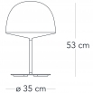 FontanaArte CHESHIRE table lamp