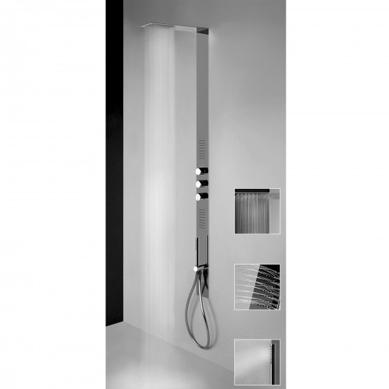Gessi Tremillimetri thermostatic shower-column