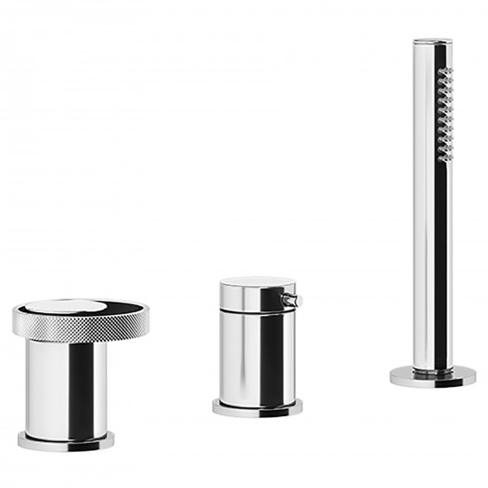 Gessi Anello 3 holes deck mounted bath group