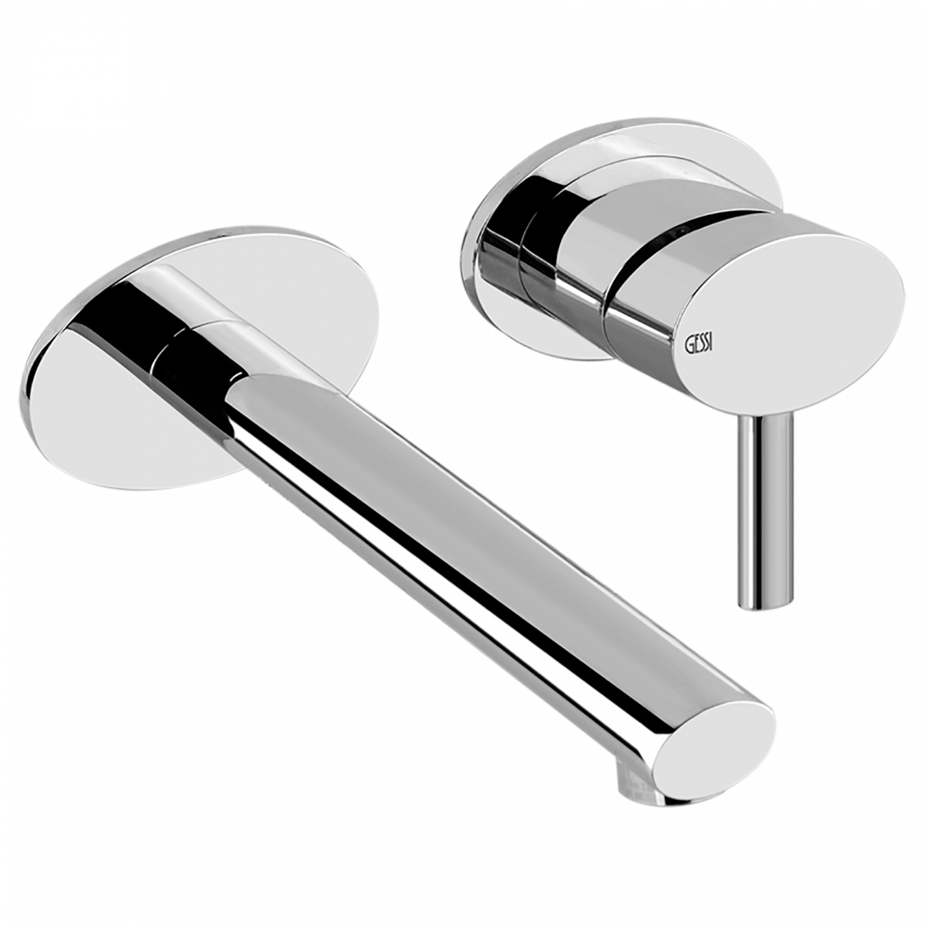 Gessi Ovale wall-mounted basin mixer