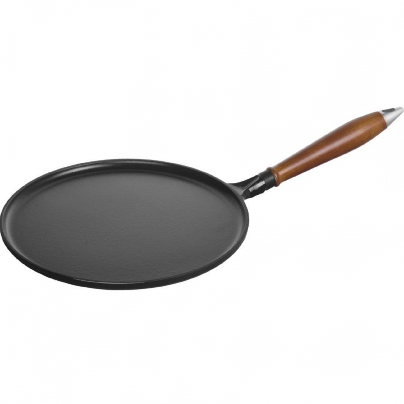 Staub Crepe Pan with wooden Handle 28 Black