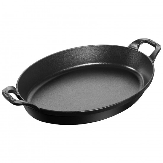 Staub Oval Baking Dish 28 Black