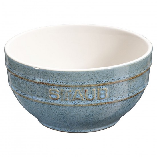 Staub Round Bowl 12 Ancient Turquoise
