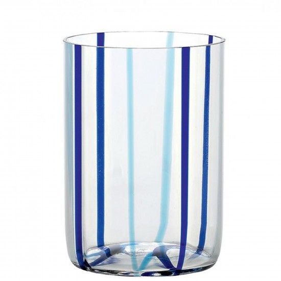 Zafferano Tirache Set 6 Glass Aquamarine Blue