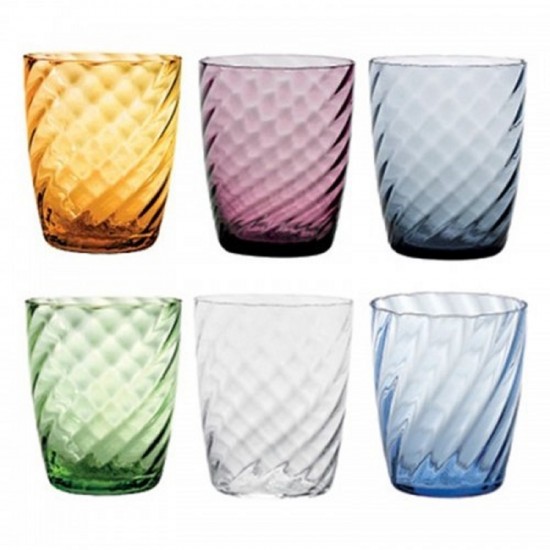 Zafferano Torson Set 6 Glass Assorted Colors