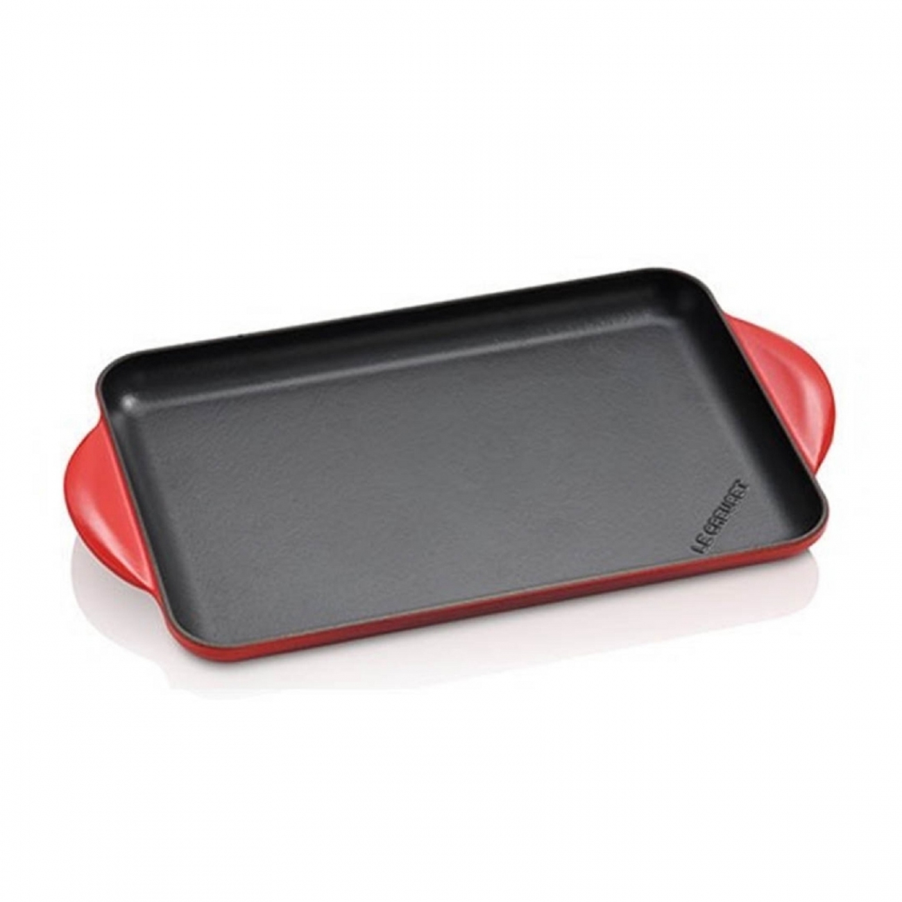 Le Creuset Rectangular Traditional Smooth Grill 32 cherry