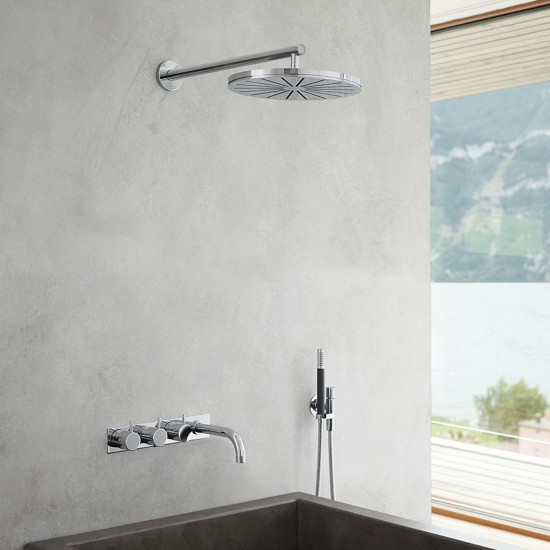 Vola Combi-22 Thermostatic mixer with 3-way diverter