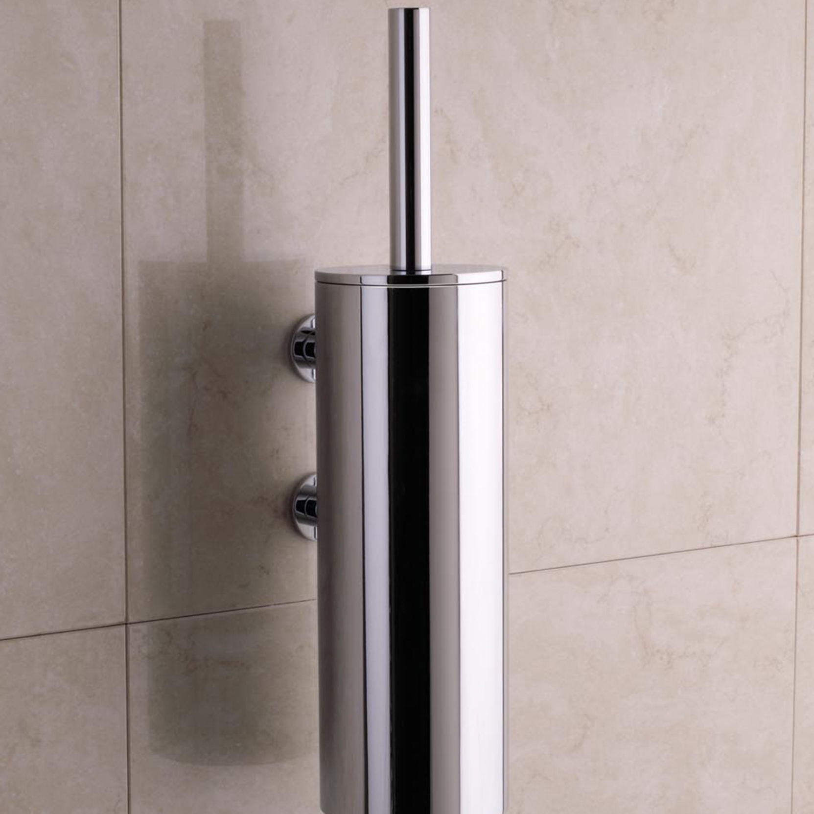 Vola T33 Toilet brush holder VOLA AVAILABLE COLORS 16 POLISHED CHROME