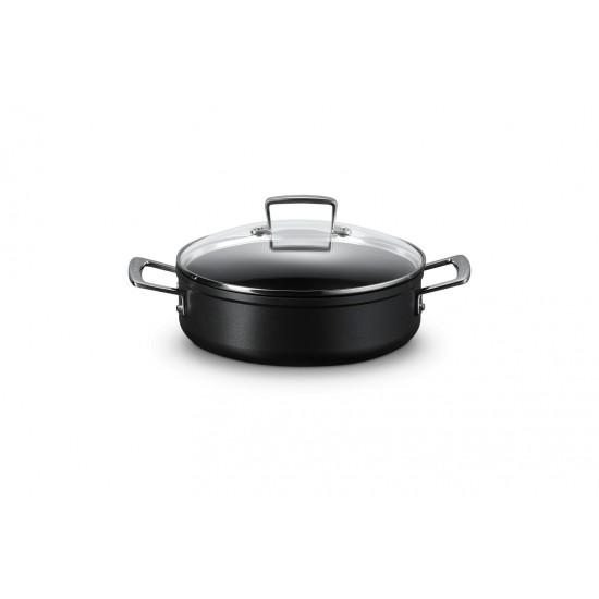 Le Creuset Toughened Non-Stick Sauteuse with Glass Lid 24