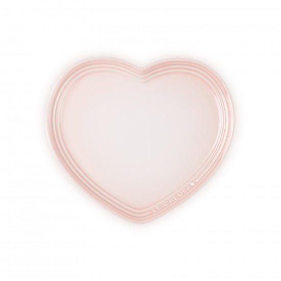 Le Creuset L'Amour Collection Set of 4 Stoneware Heart Plate