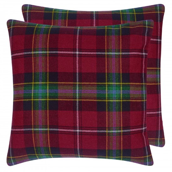 Ralph Lauren Dunmore Plaid Currant Cushion