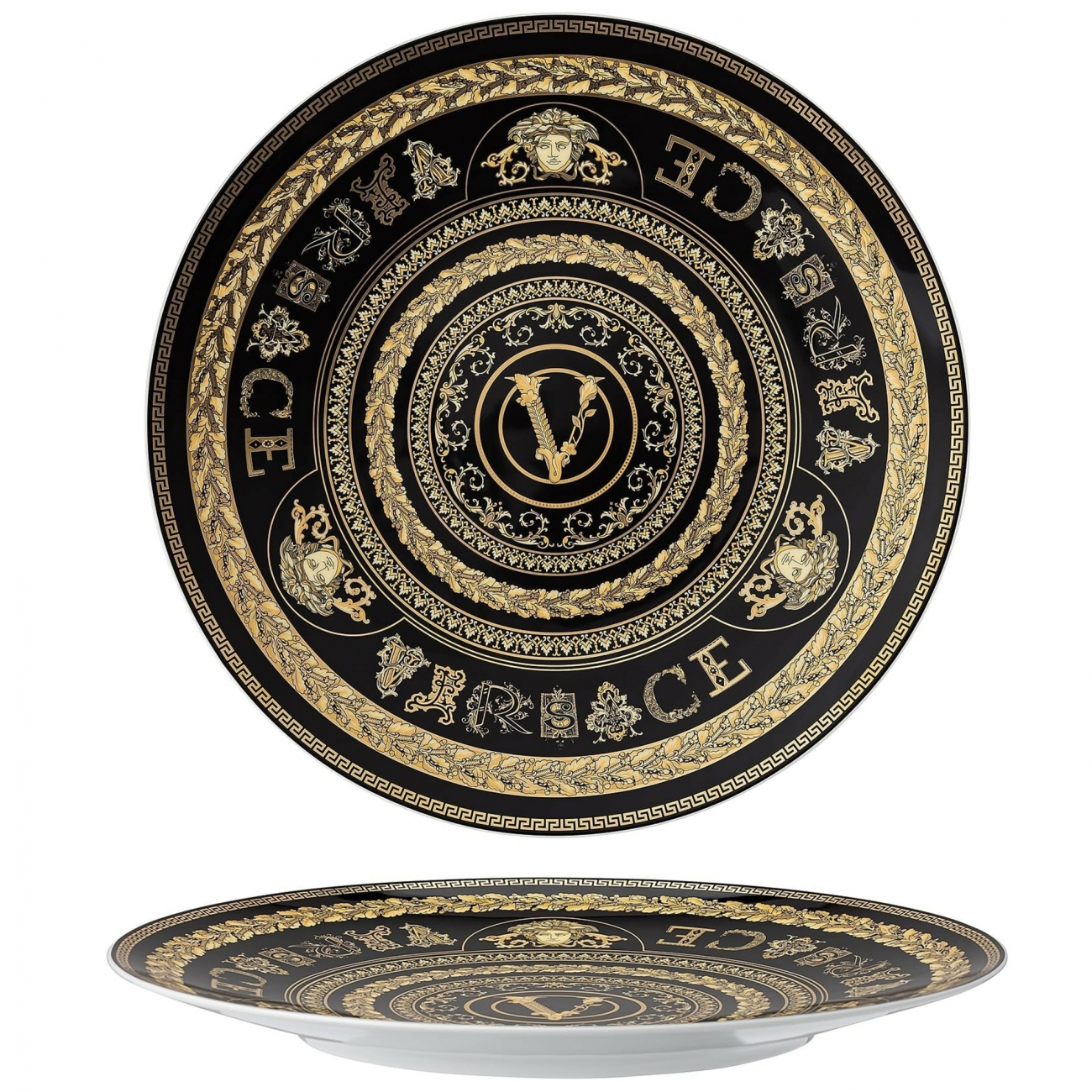 Rosenthal Versace Virtus Gala Black Piatto segnaposto