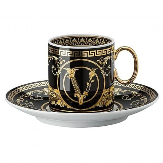 Rosenthal Versace Virtus Gala Black Espresso cup