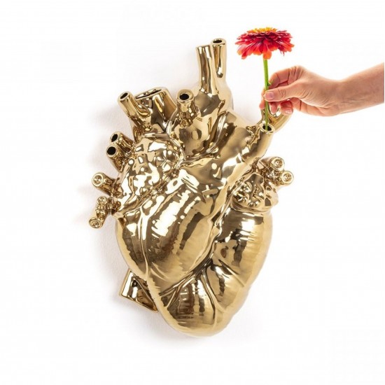 Seletti Love In Bloom Vase Giant Gold