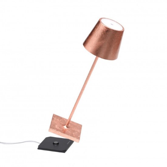 Zafferano Poldina Pro Table Lamp Copper Leaf