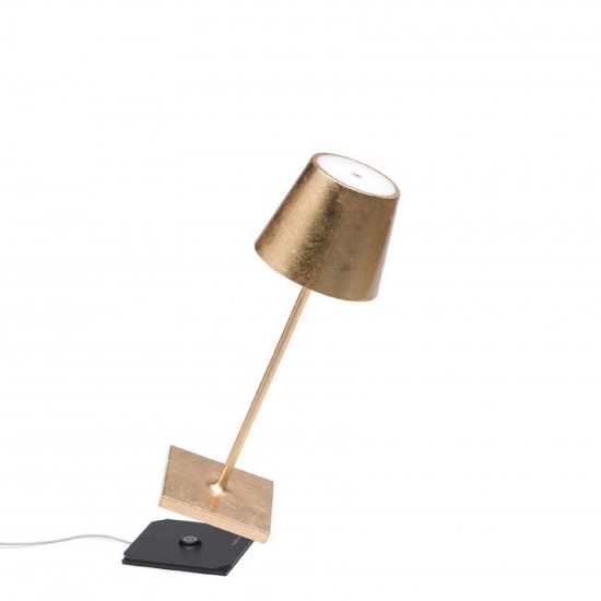 Zafferano Poldina Mini Pro Table Lamp Gold Leaf