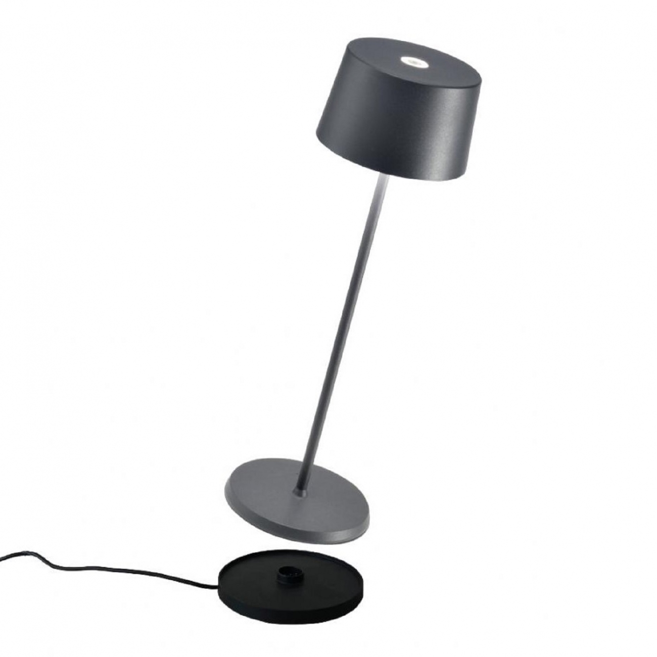 Zafferano Olivia Pro Table Lamp Dark Grey