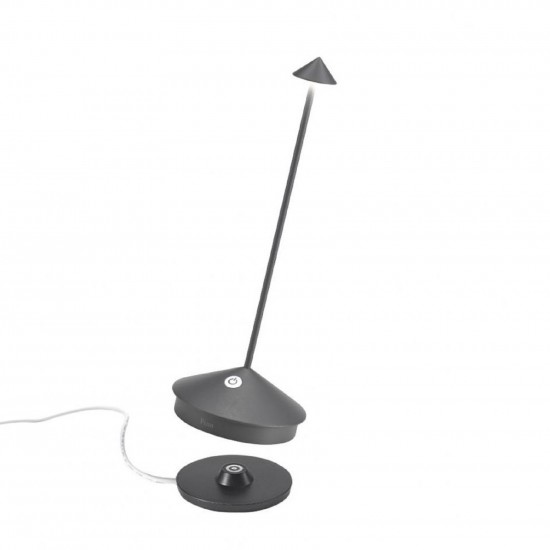 Zafferano Pina Pro Table Lamp Dark Grey