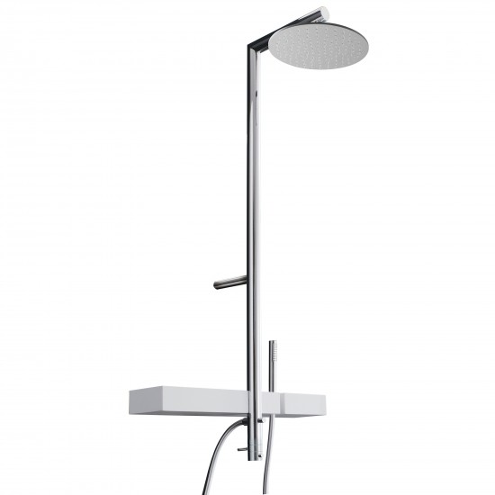 Treemme Blok wall-mounted thermostatic shower column