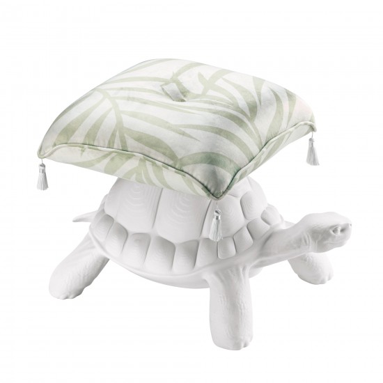 Qeeboo Turtle Carry Pouf White